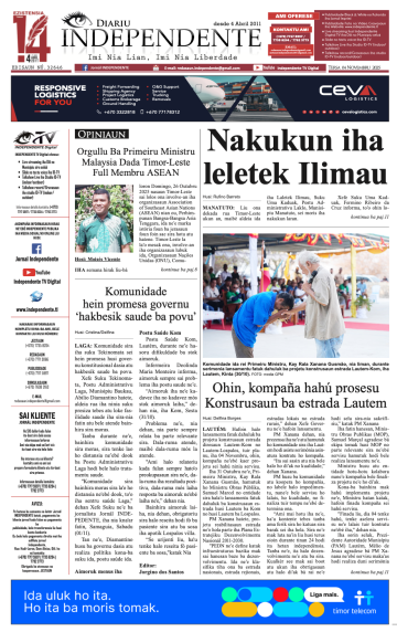 Edisaun, 04 Novembru 2025