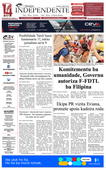 Edisaun, 07 Novembru 2025